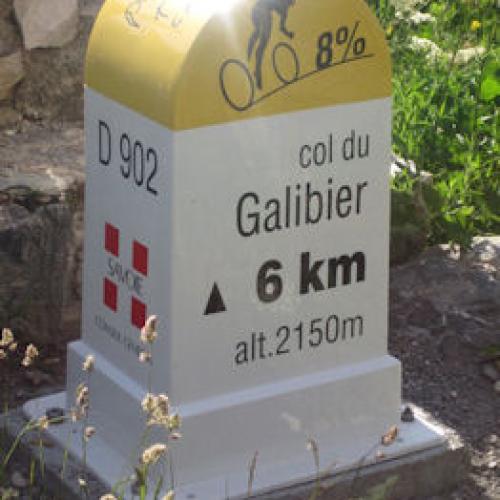 Galibier Mile Post