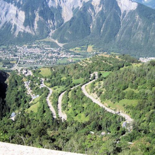 Looking Back Down Alpe Dhuez